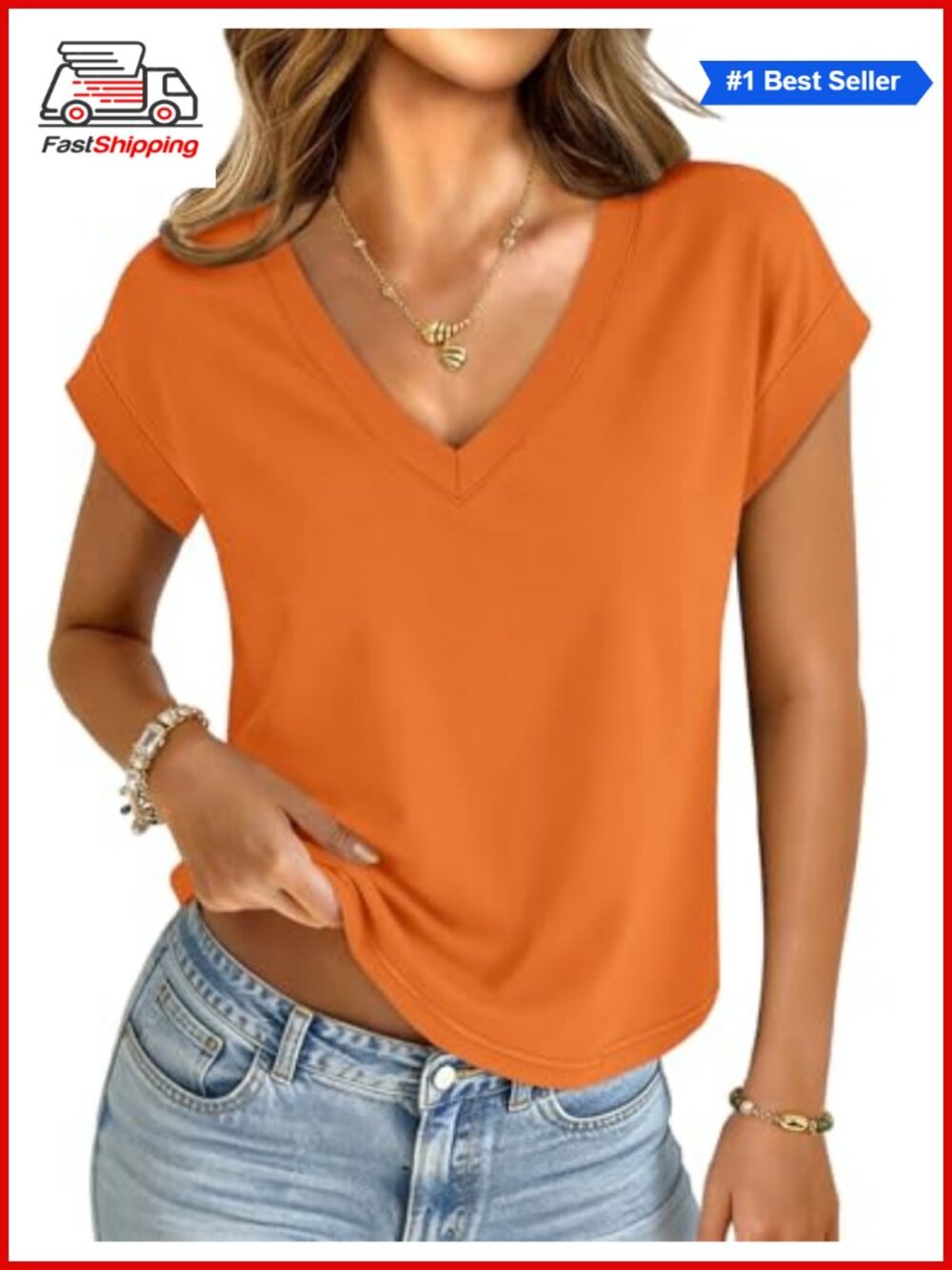 ✨ Women's V Neck Cap Sleeve Crop Top Short Sleeve T Shirt Summer Basic Tee